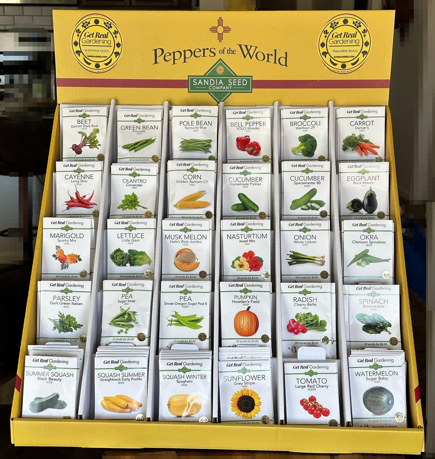Wholesale Vegetable Assortment - 30 Varieties = 180 packets WITH ...