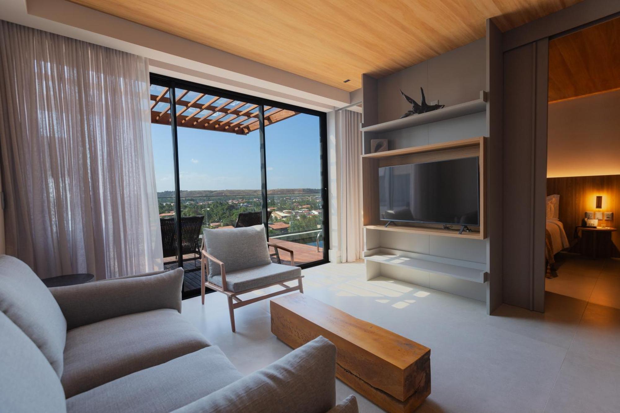 Apartamento Deluxe de 1 Quarto com Vista da Cidade