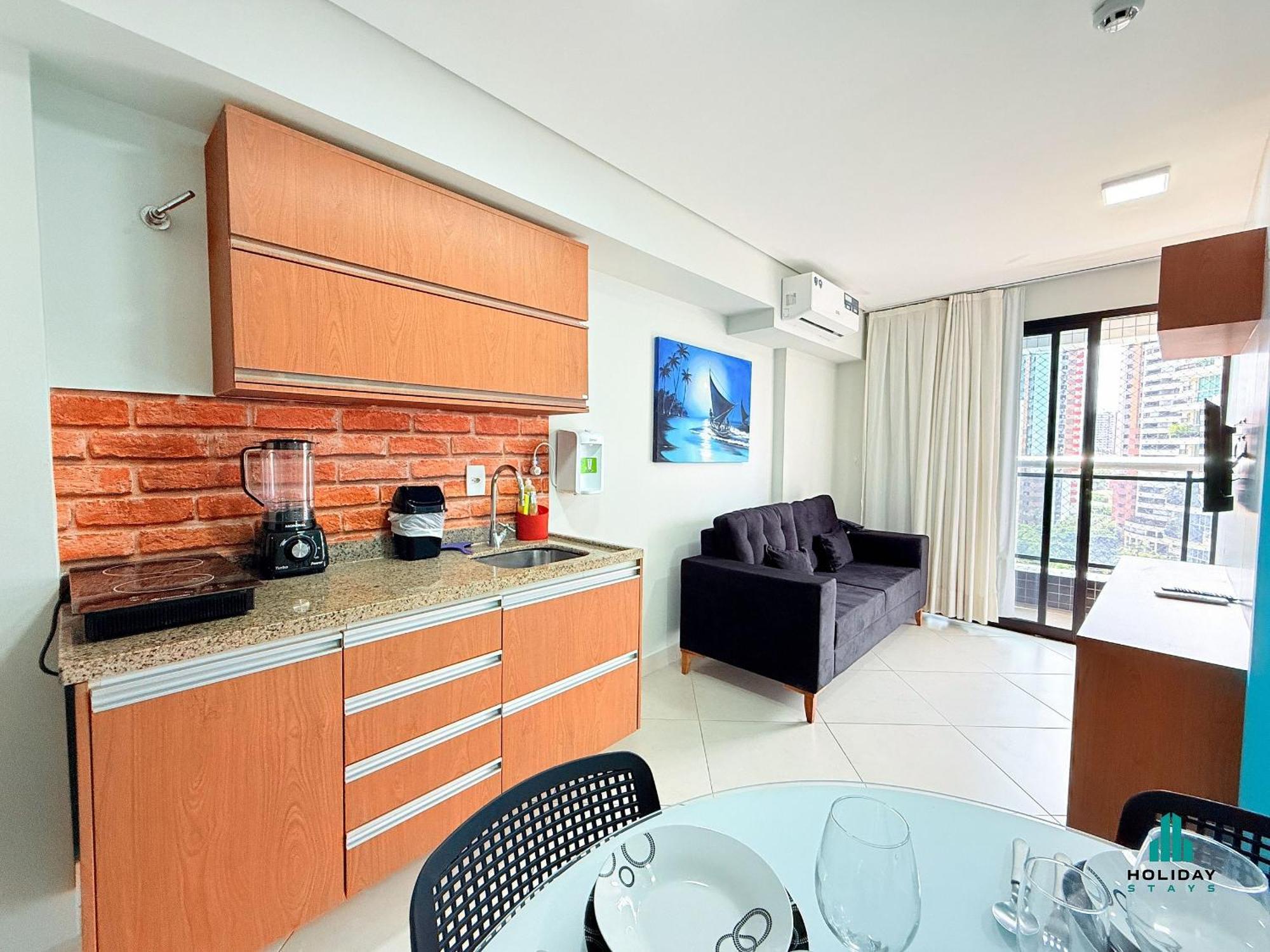One-Bedroom Apartment Balcony Sea View
