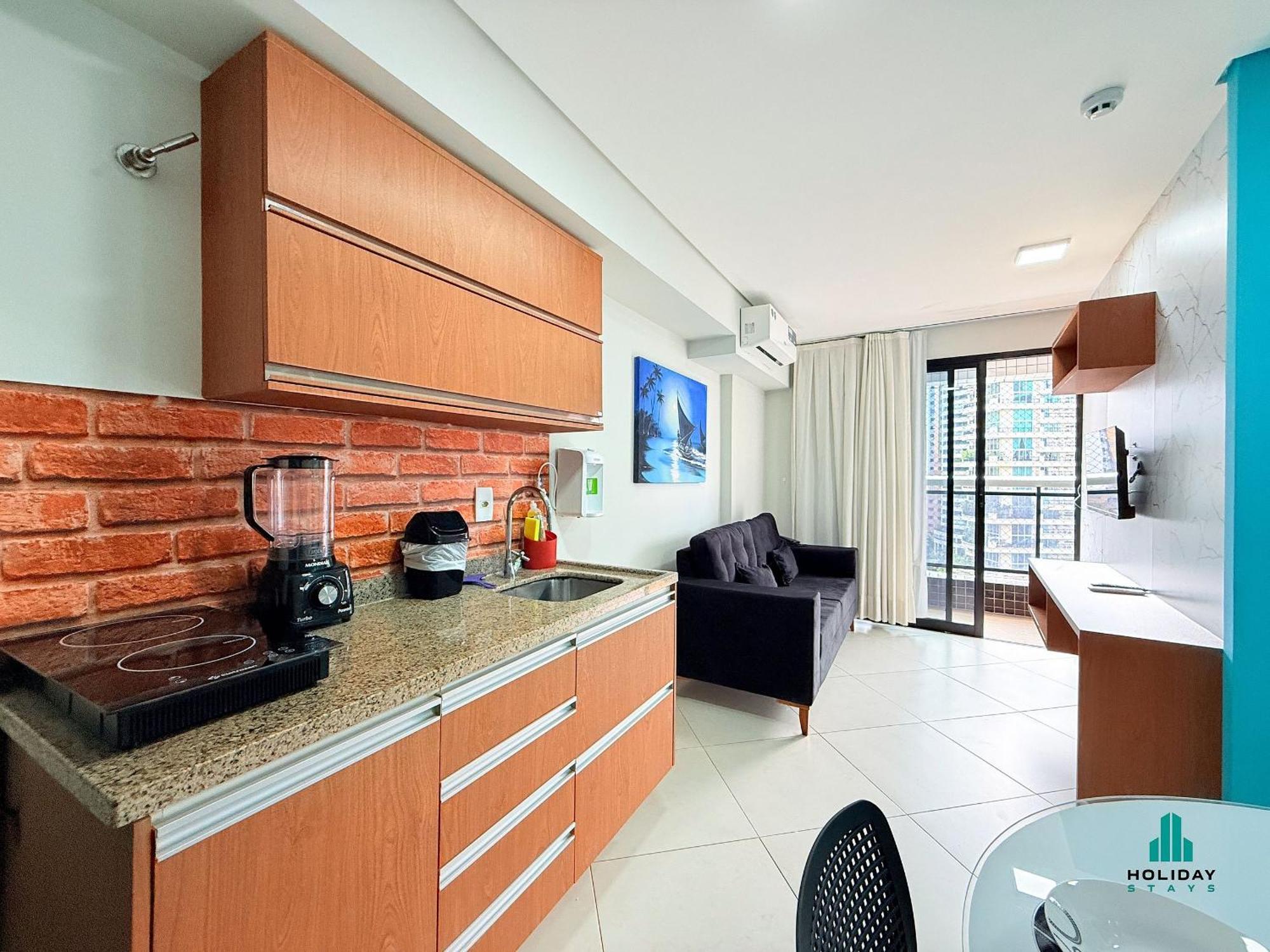 One-Bedroom Apartment Balcony Sea View