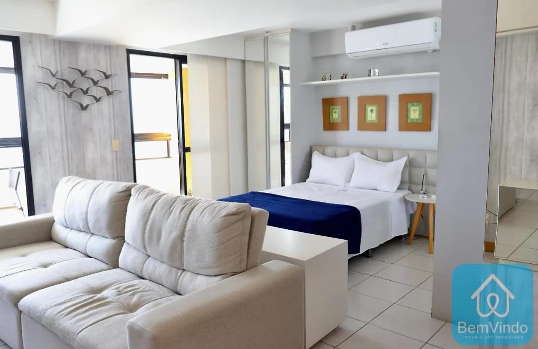 Apartamento Com Linda Vista Mar No Bahia Suites-1