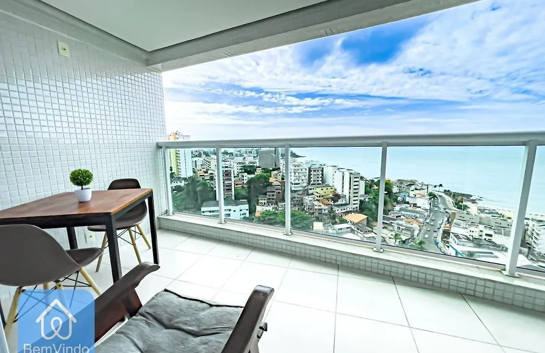 Apartamento Com Linda Vista Mar No Rio Vermelho-1