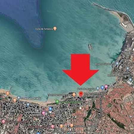 13 Flat Beira Mar Com Energia, Vaga, 3 Camas, Wi-Fi E Ar-3