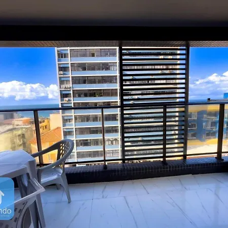 Apartamento Com Linda Vista Mar No Smart Barra-2