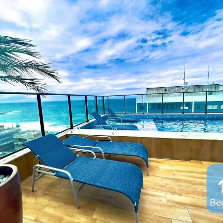 Apartamento Com Linda Vista Mar No Smart Barra 2-2