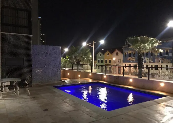 804 Lindo Flat Mobiliado Com Vista Lateral Mar Na Praia De Iracema Apartamento Fortaleza  aceita animais de estimação