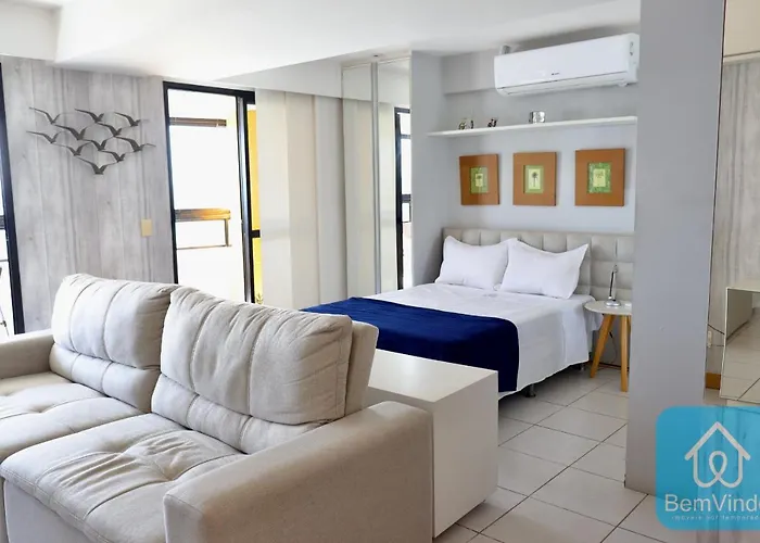 Pet friendly Apartamento Com Linda Vista Mar No Bahia Suites Salvador
