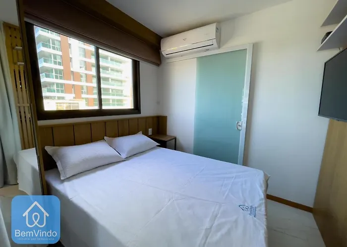 Apartamento Com Linda Vista Mar No Smart Barra 2 Salvador de Bahía admite animales
