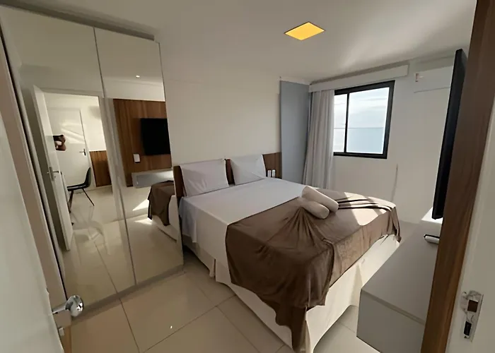 Hosts Br - Flat Frente Mar C/ Cozinha Apartamento Fortaleza  aceita animais de estimação