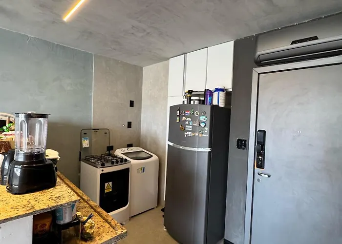 Haustierfreundliches Apto Luxo Com Tela 75 De Cinema No Quarto Salvador da Bahia