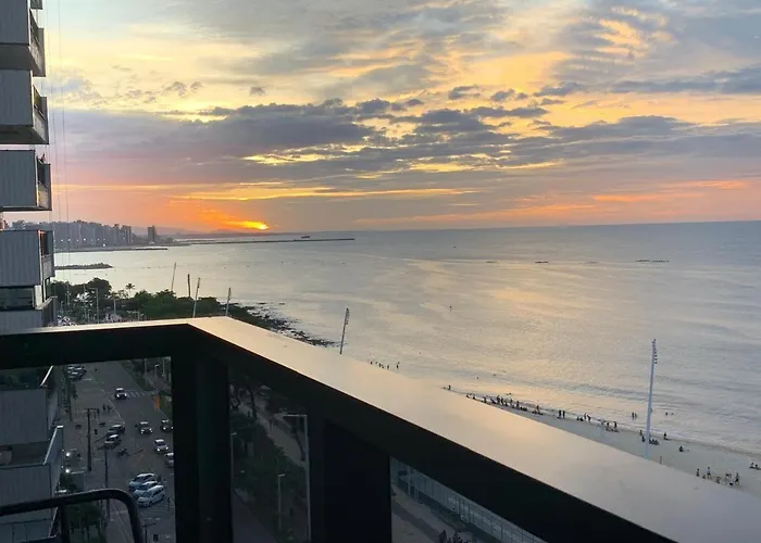Vista Top Beira Mar Meireles E Mucuripe Fortaleza  aceita animais de estimação