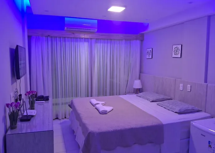 Pet friendly Na Praia - Araca 206 Luxo - Lateral Vista Jardim Natal